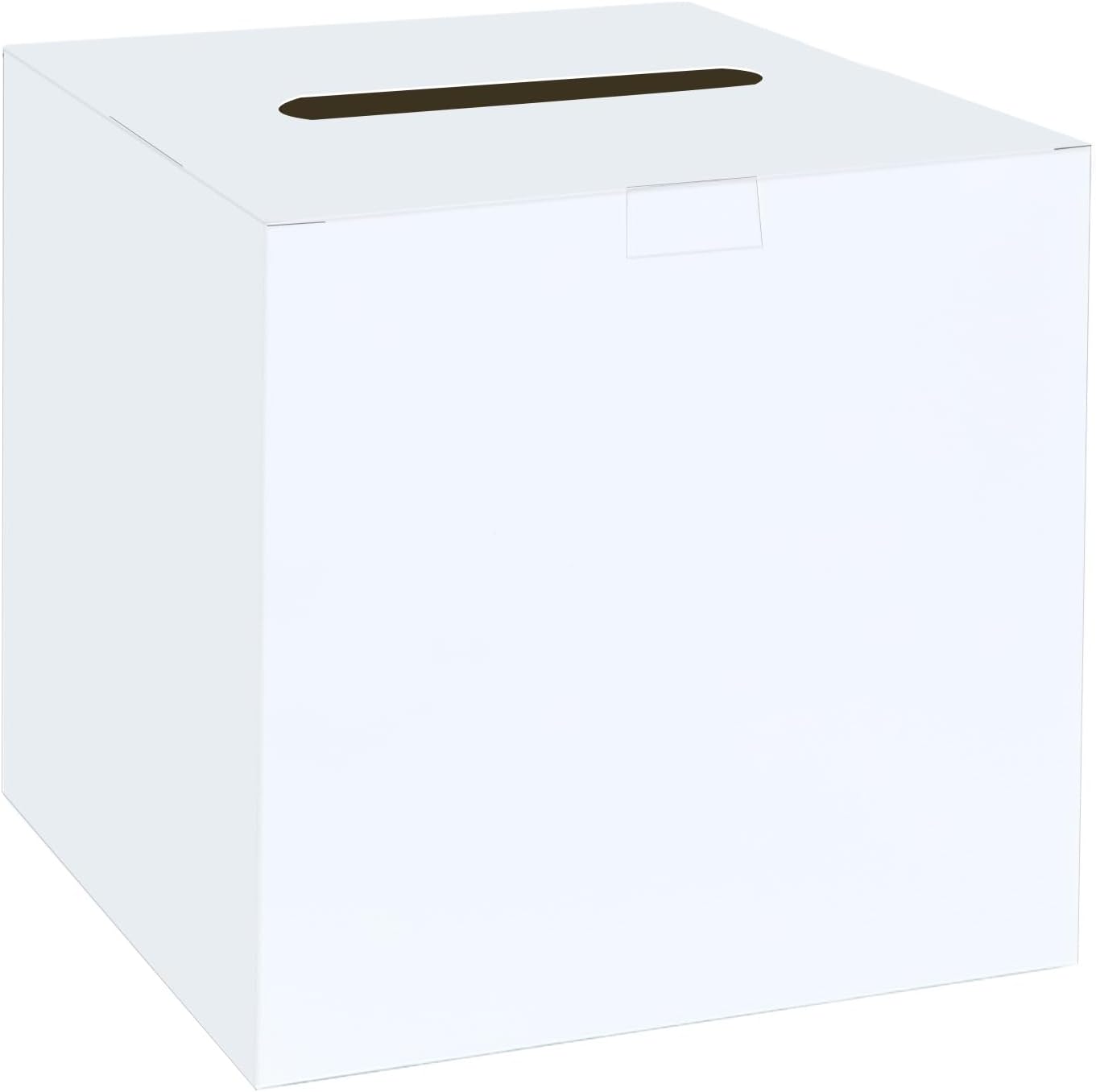 SietDESEO 10 Pcs White Card Box Diy Gift Card Box Money Card Box Holder for Wedding Reception Baby Shower Bridal Shower Birthday Party Supplies