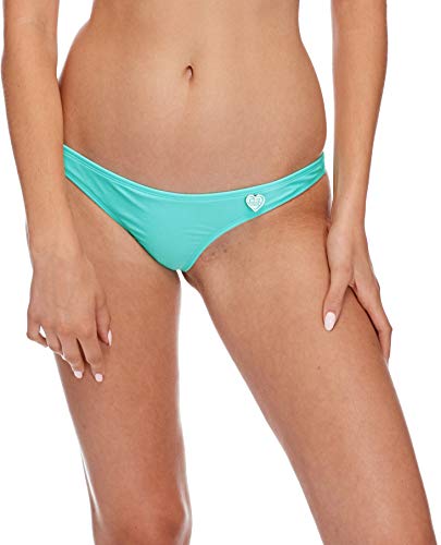 Body Glove Women's Thong Solid Minimal Coverage Bikini Bottom Swimsuit