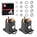MOTO1988 2Pcs 12 Volt 4 Terminal Starter Solenoid Relay Compatible with Club Car DS & Precedent Gas Golf Cart 1984-up OEM 1013609 1012275