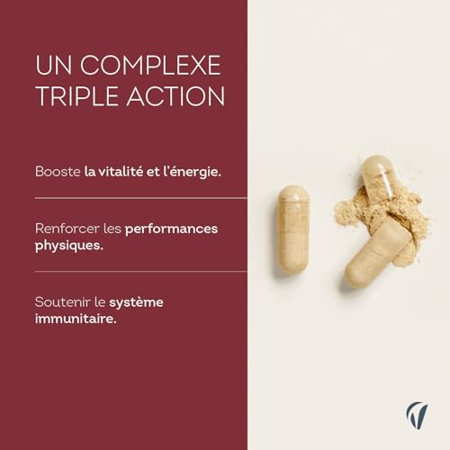 Vitavea Bien-être - Ginseng - Vitamine C & B5 Tonus & Immunité - 45 jours – vue 3