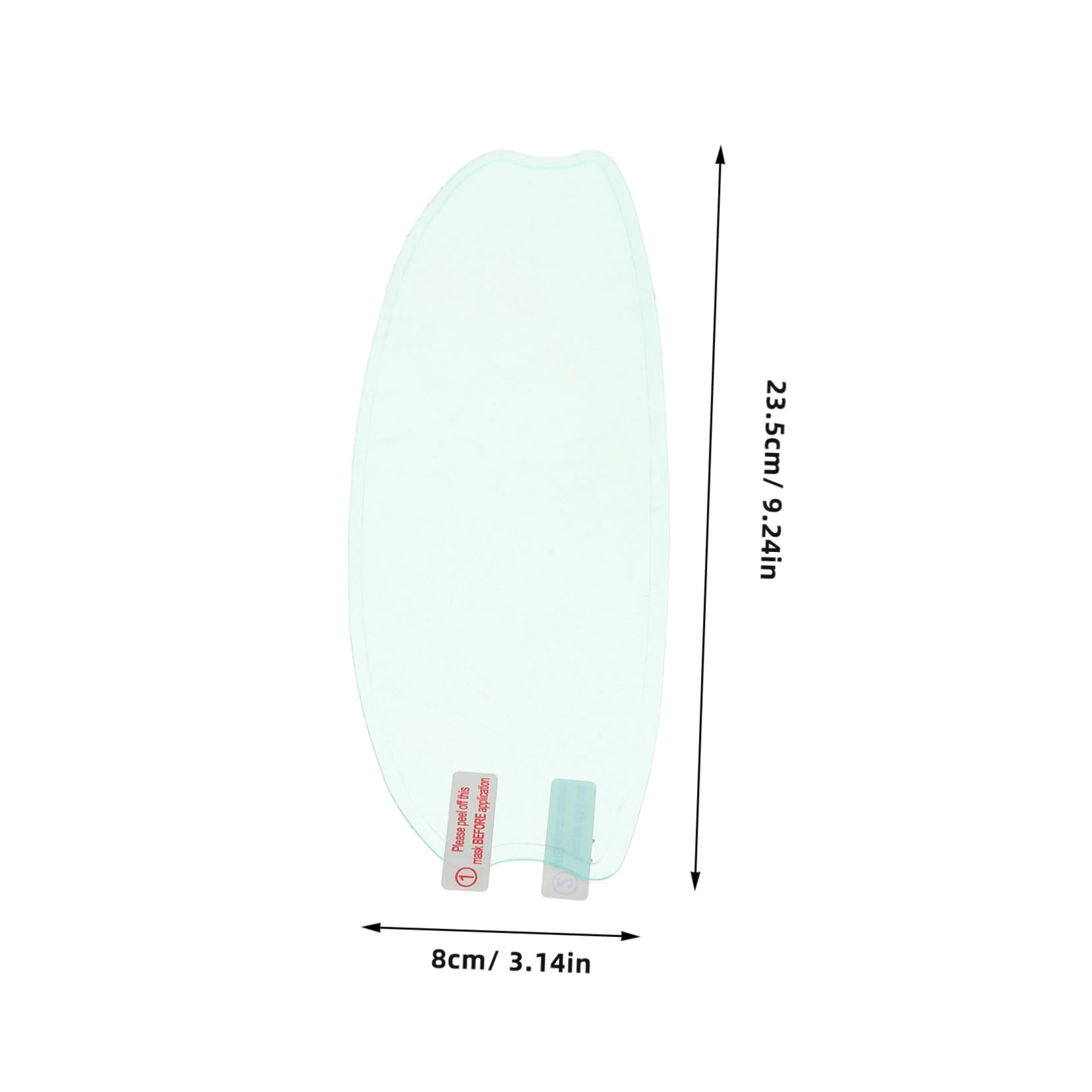 TOPPERFUN Fog Film for Helmets Durable and Clear Lens Protector Insert Self Adhesive Shield Fits Various Helmets for Optimal Visibility