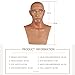 QIAOYIQIAO Charles Silicone Realistic Old Man Face Lifelike Head Mask Handmade Face for Cosplay Halloween Crossdresser Transgender (Charles-Color 2)