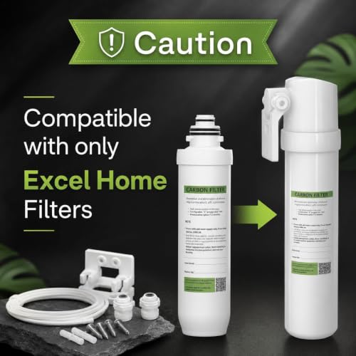 Filtro de carbono de repuesto compatible con carcasa Excel Home 4