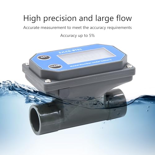 Débitmètre numérique à turbine LCD pour eau et carburants - 5