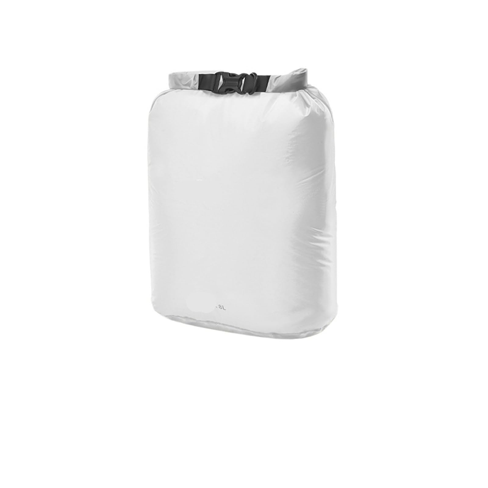 Bolso seco Impermeable de compresión 2L/4L/8L, Saco expandible Ligero for Nadar y al Aire Libre(White - 8L)
