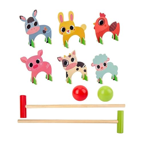 Well Home Juego Clásico de Croquet para niños en madera