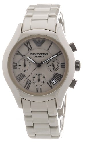 Emporio Armani - AR1460 - Montre Homme - Quartz Chronographe - Bracelet Céramique Gris