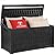 YITAHOME 120 Gallon Outdoor Storage Deck Box, Large Resin Patio Storage for Outdoor Pillows, Garden Tools and Pool-Supplies, Waterproof, Lockable (Black)