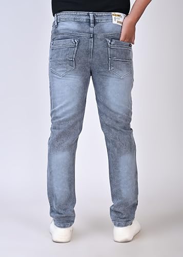 Image of Men's Slim Fit Stretchable Denim Jeans Stylish Mid-Rise Casual Wear Comfortable Soft Cotton Blend Fabric Trendy Jeans for Daily, Office & Party Use