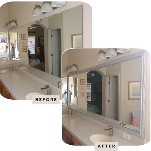 Carson Design Custom Size Mirror Frame - Moisture Resistant - Ideal for Bathroom