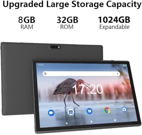 Image of Case with Stylus 10 inch Tablet Android 14 Tablets 6GB RAM+32GB ROM Support 1024GB Expansion, 6000mah Battery 10 IN Android Tablet, 2MP+8MP Dual Camera WiFi-6 Bluetooth 10.1 inch IPS HD Touch Screen