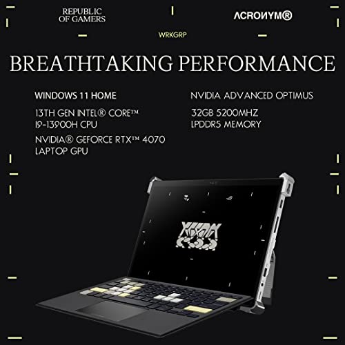 Image of ASUS ROG Flow Z13 (2023), Intel Core i9-13900H 13th Gen, 13.4 inch QHD+ 165Hz, 8GB RTX 4070, 2-in-1 Gaming Laptop (32GB /1TB SSD /Windows 11 /Office 2021 /Acronym /1.32 Kg), GZ301VIC-MU004WS