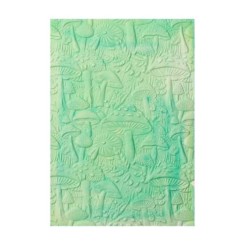 BAOFALI 3D Embossing Folder for Card Making,Mushroom Texture Plastic Fades Embossing Folder Template for DIY Scrapbooking Photo Album Card Paper Craft Decoration Embossing Template Paper Card Embos