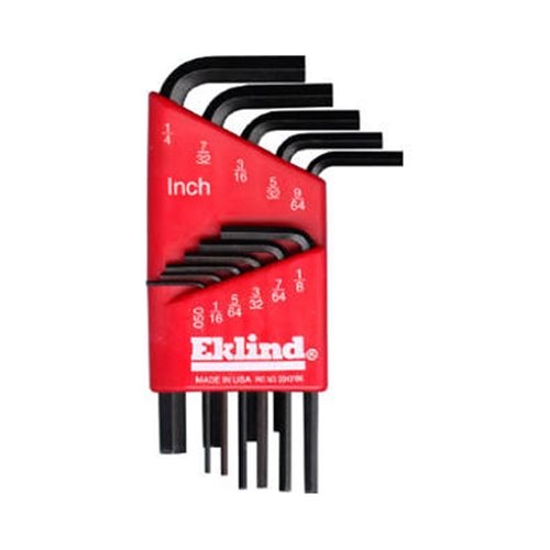Eklind 69211 11 szt. .050"-3/8" krótki zestaw 6/60 klucz imbusowy