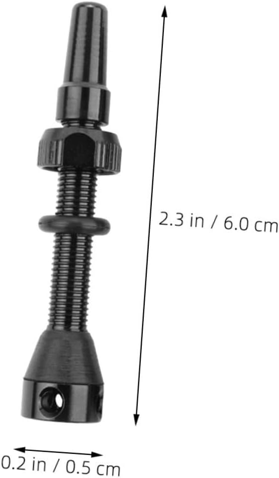 MAGICLULU 2pcs CNC Machined Tubeless Tire Valve Stems Backflow Prevention Sealant High Pressure Aluminum Caps for Cars Bikes