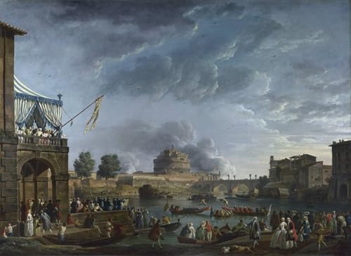 Lienzo decorativo de Claude Vernet: cambia el estilo de tu dormitorio con arte clásico