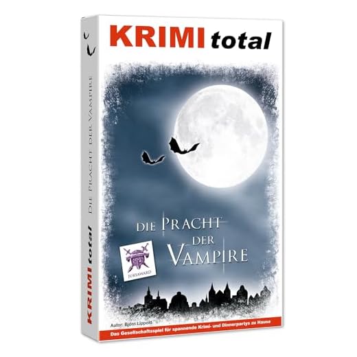 Krimi total ® Die Pracht der Vampire | Krimidinner für zu Hause | 8-9 Personen | Vampire
