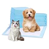 Trainingspads für Hunde, Welpen Unterlagen, PIPI Matte für Hunde, Wickelunterlage Einweg, 5-Lagiges Auslaufsicheres Design mit Schnell Trocknender Oberfläche, Welpenunterlagen (60x45cm-50pcs)