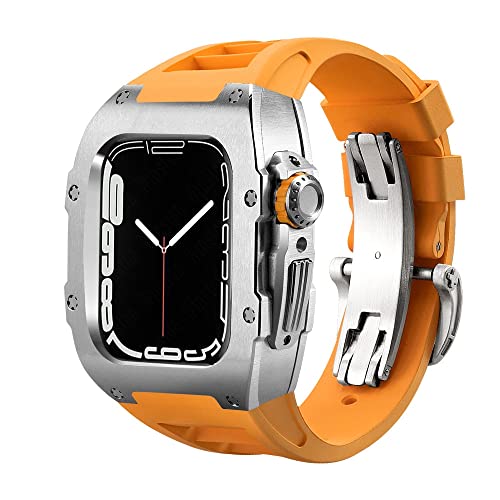 Protection Apple Watch 8 45mm en acier et carbone pour éviter les rayures