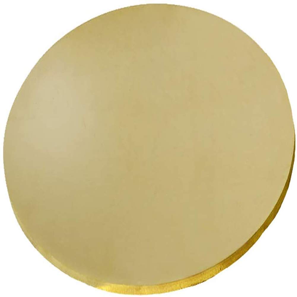 Cienka blacha miedziana, H62 mosiężna tarcza okrągła blacha folia stop miedzi okrągła uszczelka metal cięty materiał grubość 2,5mm, średnica: 150mm 1 szt.(Diameter:200mm 1pcs)