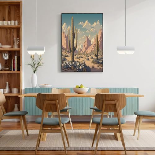 Toile paysages du désert occidental pour décoration salon et maison