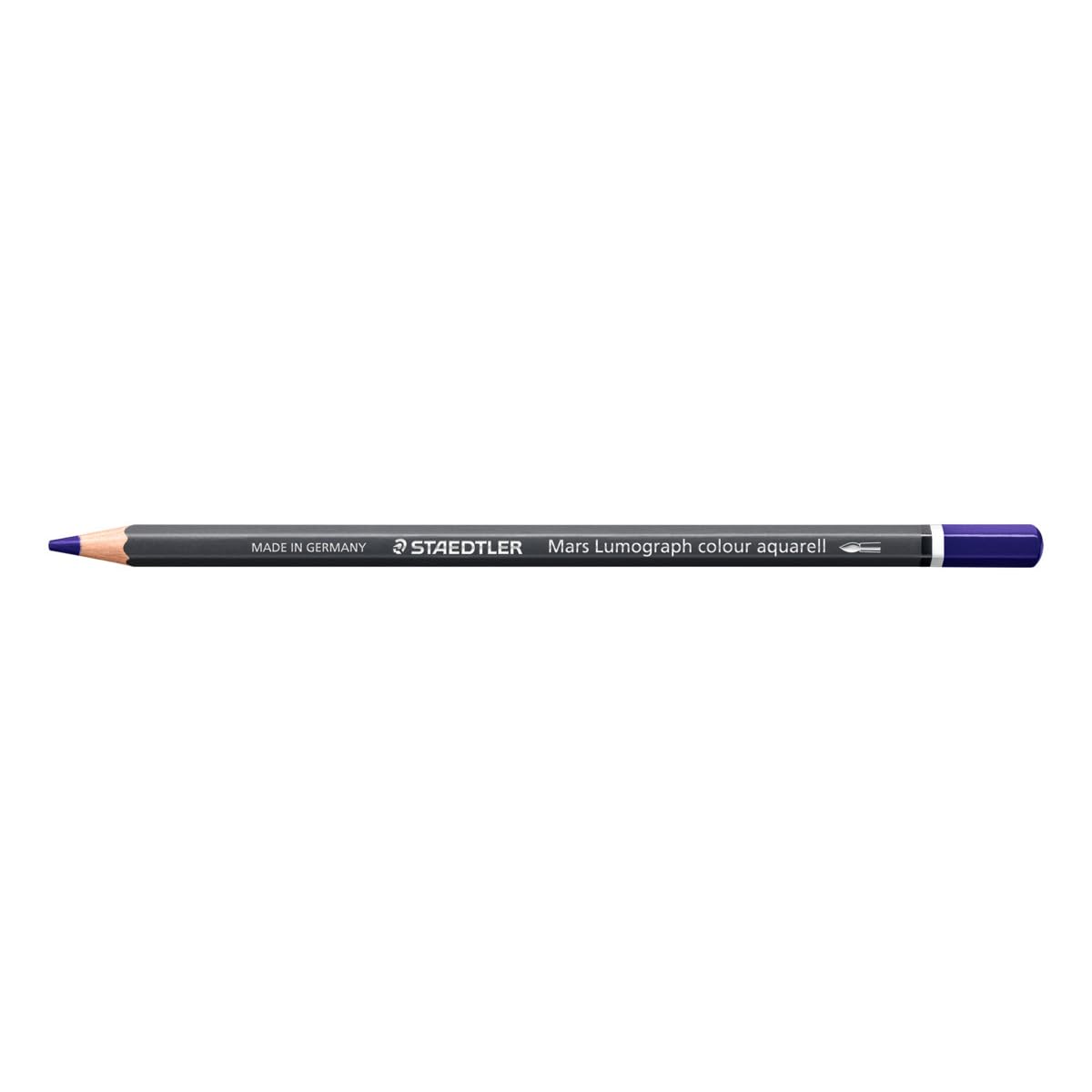 STAEDTLER Watercolour Pencil - Dark Blue Violet - Mars Lumograph Colour Aquarell - Pack of 6, 104-639