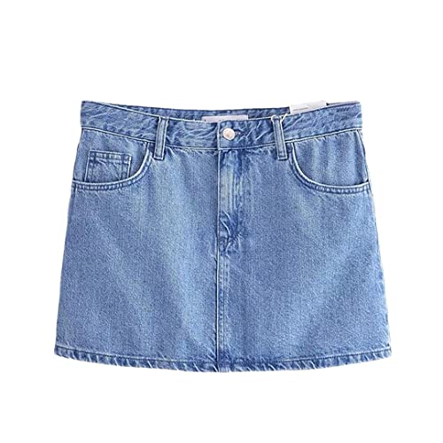 Jupe en jean pour femme avec ensemble col en V pour vos sorties estivales et terrasses