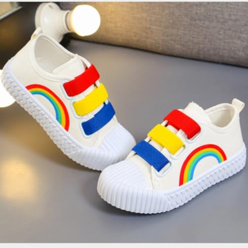 Boys Girls Candy Color Canvas Shoes Outdoor Walking Tennis Sneakers (Toddler/Little Kid)2