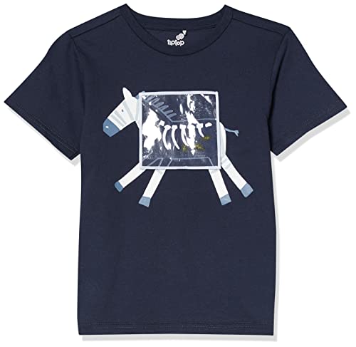 Camiseta Manga Curta, Tip Top, Meninos, Marinho, 6