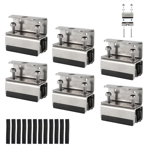 304 Stainless Roof Rack Mount Kits,6 Pcs Roof Mount Kit, Van Roof Rack Brackets for Promaster, Boxer, Jumper, Ducato Other roof Solar Panel/roof Rack Accessories