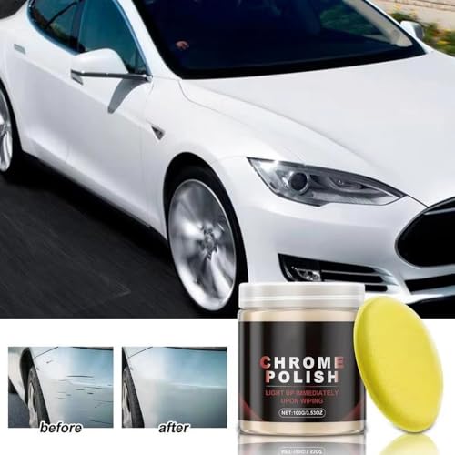 Cera Pasta para Pulir Metales de Autos 100g ELEFOCUS miniatura 2