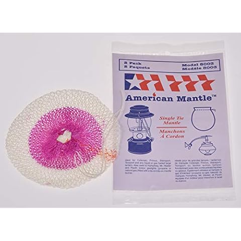 American Mantle Single Tie 300 C.P. String Tie Mantle (for Large Single tie Mantle Lantern as Well as Mr. Heater, Humphrey, Paulin, Falks Indoor Gas Lights with tie on Style Nozzle) Cover