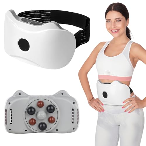 Foreverup Masajeador abdominal inalámbrico eléctrico, masajeador de estómago recargable para pérdida de peso, masaje de celulitis del vientre, máquina de esculpir el cuerpo, quemar grasa, digestión