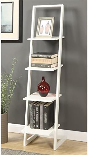 Miniatura 5 de Convenience Concepts Designs2Go - Estantería con escalera de 4 niveles, color blanco