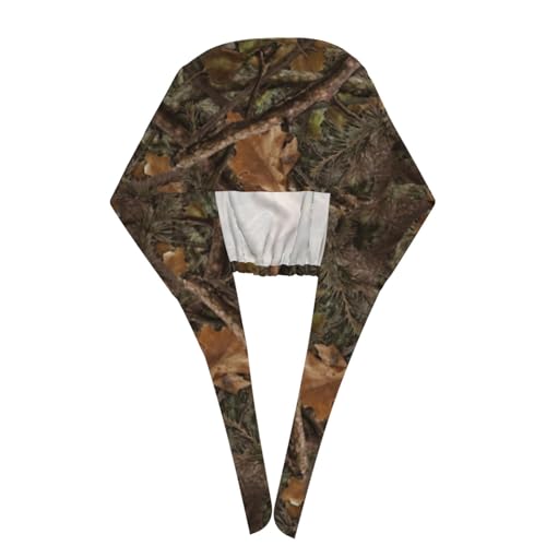Image of Working Cap Scrub Cap with Sweatband Adjustable Unisex Women Tie Back Hat Nurse Surgical Caps
