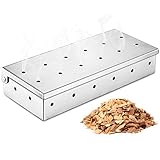 🍖 【Geräuchertes Holz lässt sich leicht austauschen】: Mit der Räucherkammer mit Klappdeckel können Sie die Zigarettenschachtel leichter öffnen und schließen. Um das Material zu wechseln und den Verlust der Abdeckung zu vermeiden, werfen Sie einfach die alten Holzspäne weg und ersetzen Sie sie durch neue. Professionelles Grillen wird einfach! Lassen Sie mehr Zeit mit Familie und Freunden haben.