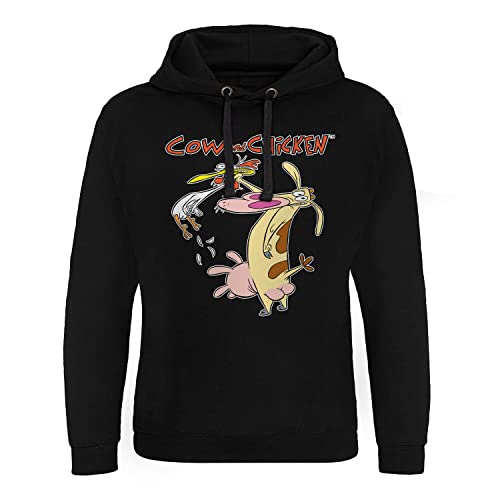 Sweat à capuche Cow and Chicken imprimé épique pour adulte