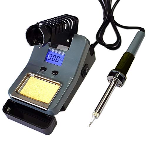 SciencePurchase 48W Temperature Adjustable Soldering Station with LCD Display - ESD Safe