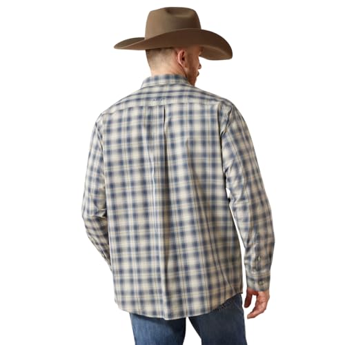 Image of ARIAT Men Pro Series Witten Classic Fit Shirt Dark Blue
