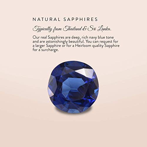 Diamondere Natural And Certified Blue Sapphire And Baguette Diamond Wedding Ring In 14K White Gold | 1.06 Carat Half Eternity Stackable Band For Women, Us Size 7 #TOP4