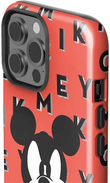 Skinit Impact Phone Case Compatible with iPhone 14 Pro Max - Officially Licensed Disney Mickey Mouse Grumpy Face Design