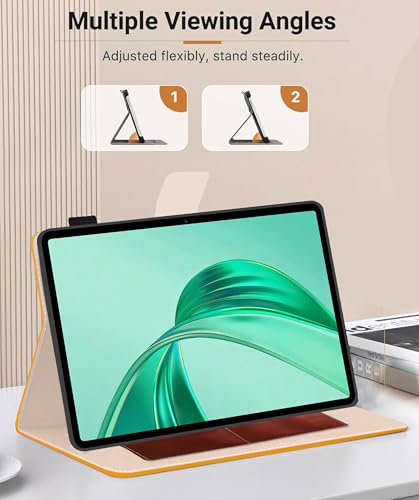 Image of TGK Flip Case Cover for Honor Pad X8a 11 inch Tablet with Stylus Holder (Yellow)