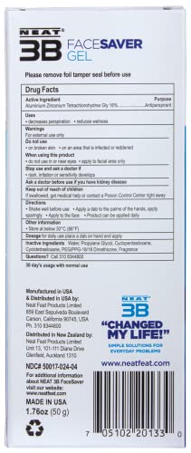 Neat Feat Neat 3B Face Saver Antiperspirant Gel For Unisex, 50G - Image 4