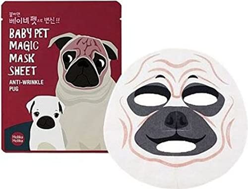 Holika Holika Baby Pet Magic Mask Sheet Anti-Wrinkle Pug, 0.7 Ounce #TOP1