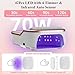 3-in-1 Nail Dust Collector & Electric Nail Drill File & UV LED Nail Lamp, 5 Suction Modes, Stepless Speed Forward/Reverse, Cordless 8000mAh Nail Kit Tech with Timer Auto Sensor for Home Use Salon