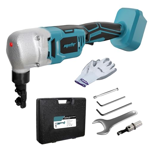 Mellif Akku Blechknabber kompatibel mit Makita Akku 18V Elektrische Blechschere mit bürstenlos Motor 1200 RPM 360 drehbarer Knabberkop