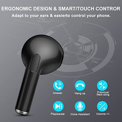 Suntechor Wireless Earbuds Bluetooth 5.0 Headphones With 30H Cycle Playtime Built-In Mic Ipx5 Waterproof Headsets With Charging Case For In-Ear Buds For Workout/Home/Office #TOP2