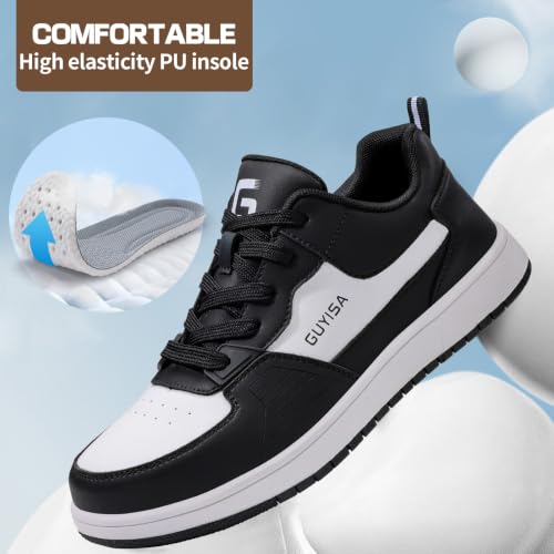 Image of Steel Toe Shoes for Women and Men, Lightweight Safety Work Shoes, Puncture Resistant Cushioned Low Top Work Sneakers for Warehouse Factory Construction