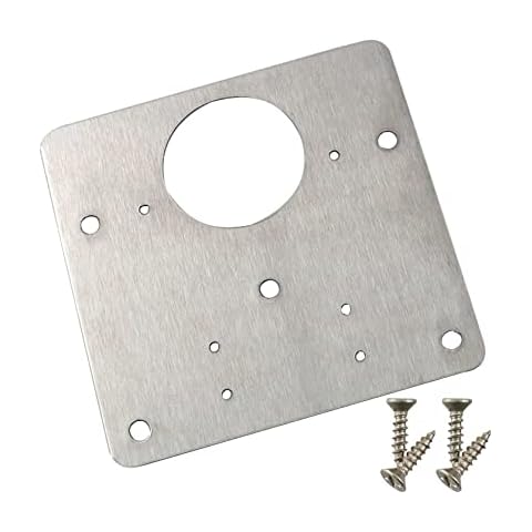 HSCGIN Hinge Repair Bracket Stainless Steel Hinges Repair Plate with Mounting Screws for Furniture and Kitchen Cabinet Door Cover
