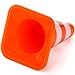 ZEAYEA 30 Pcs Mini Plastic Traffic Cones, 1.4 inch Training Roadblock Cones Traffic Signs, Mini Road Safety Cones for Micro Landscape Sand Table Engineering Construction Road Cones Model